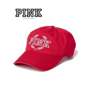 VS PINK Firecracker Red Adjustable Hat